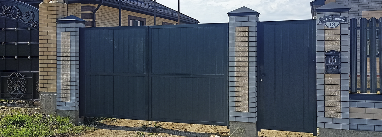 Въездные ворота в Апшеронске под ключ